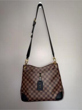 Louis Vuitton Odeon MM Brown Damier Canvas Shoulder Bag